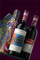 Limited edition of Casanuova di Nittardi wine bottles